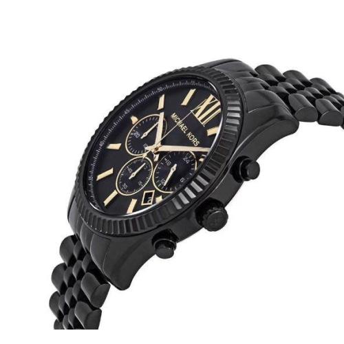Michael Kors Lexington Men's Black Chronograph Watch - MK8603 - Image 2
